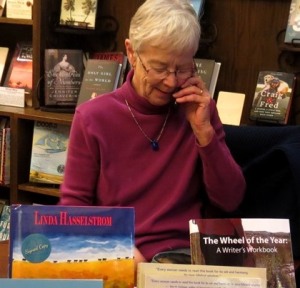 Phone call during book signing